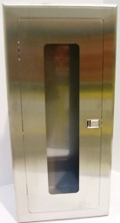 5lb Fire Extinguisher Cabinet Stainless Steel Semi-recessed