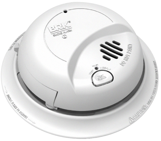 BRK – Photoelectric 120V AC Wire-in Smoke Alarm with Battery Back-up